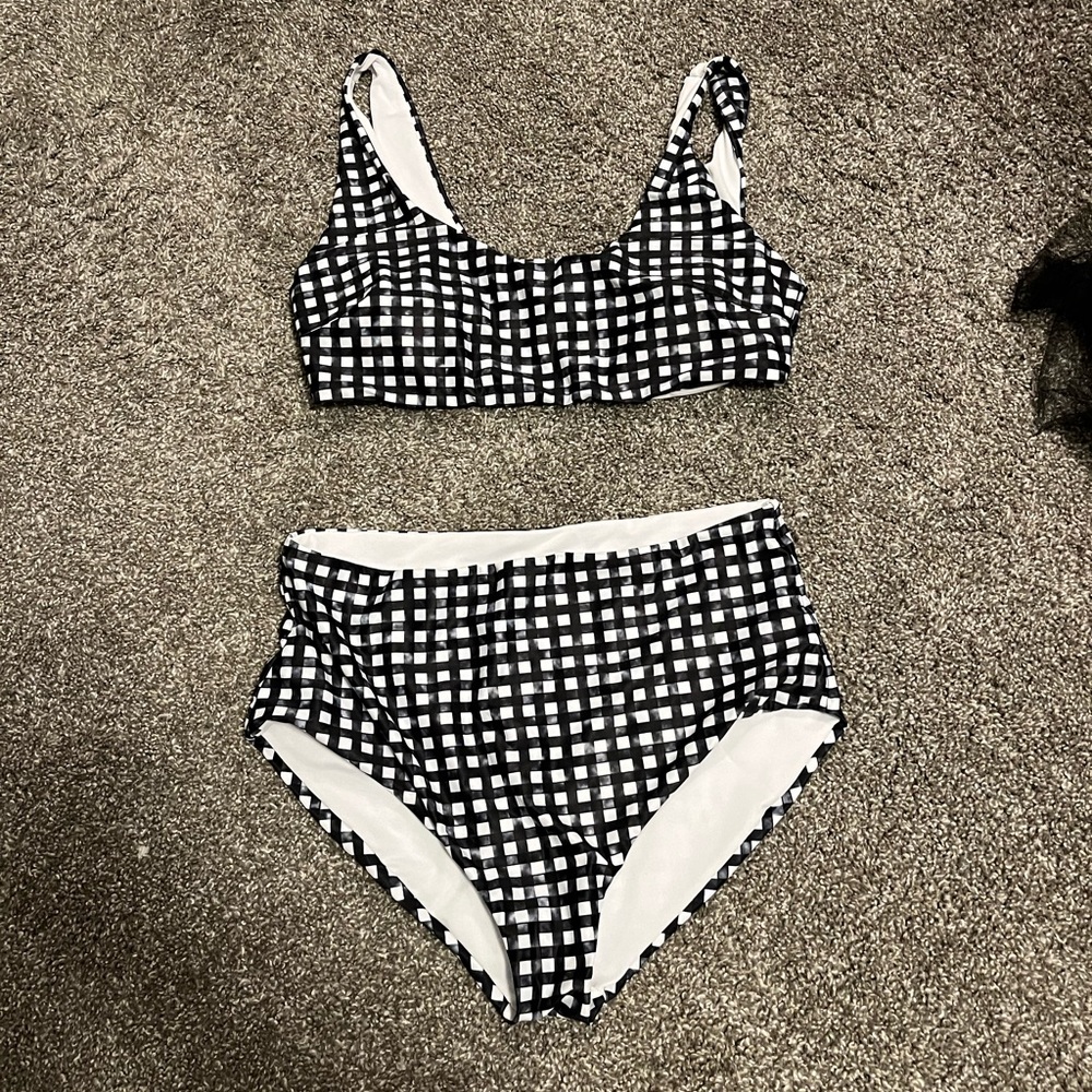 Checkered Swimsuit